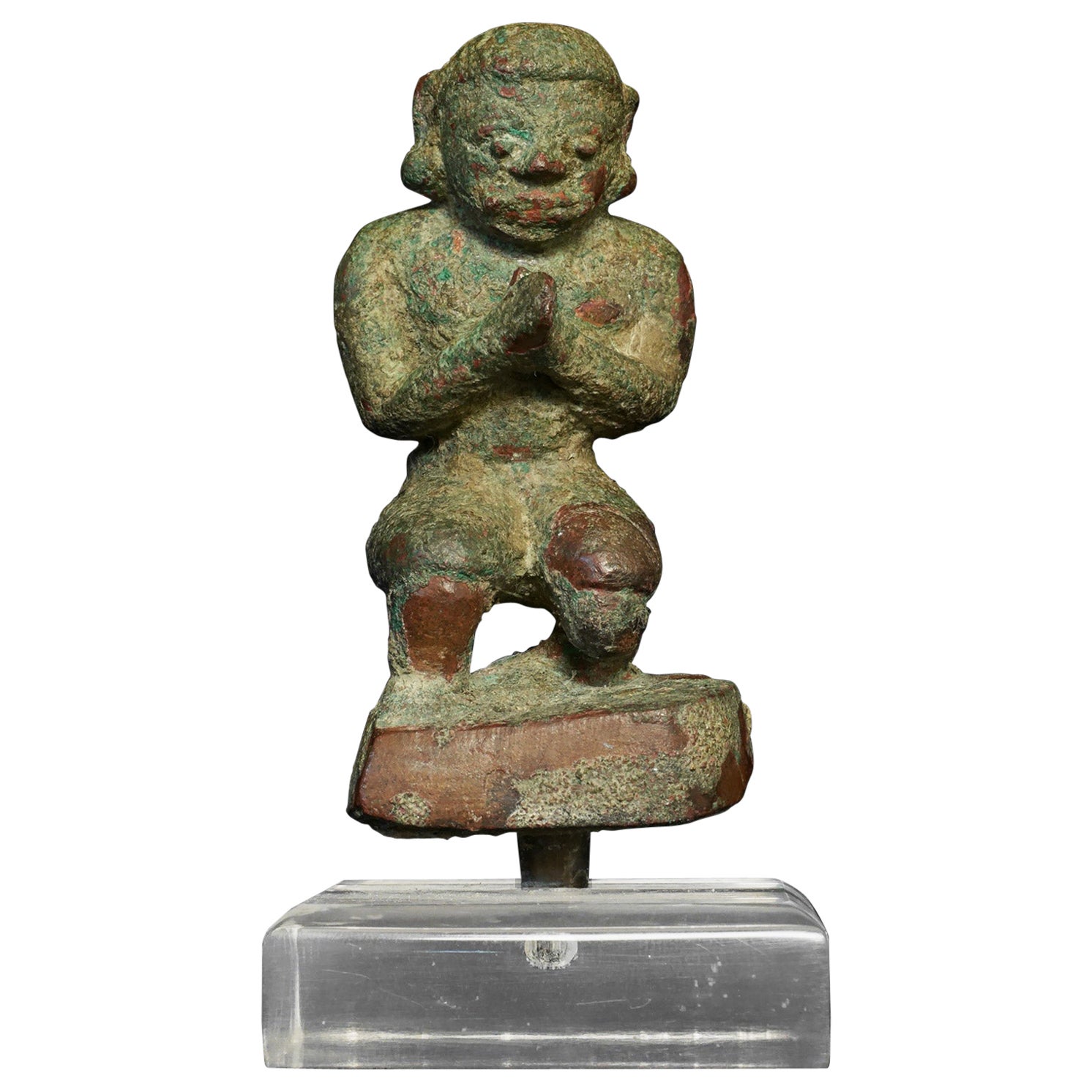 Thai or Cambodian Hindu or Buddhist Giant from Ramakien-6-13thC- Solid Cast 7566 For Sale