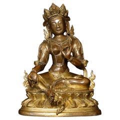 17/18. Jahrhundert Schwerer tibetischer Bodhisattva, 9461