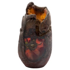 Jon Kuhn Modern Sand-Cast Art Glass Sculpture
