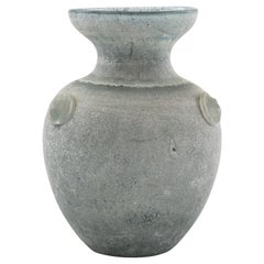 Cenedese Italian Murano Scavo Glass Vase