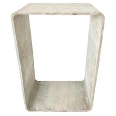 Vintage Willy Guhl Cement Cube Side Table