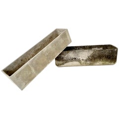 Retro Willy Guhl Concrete Trough Planter