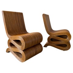 Paire de chaises en bambou