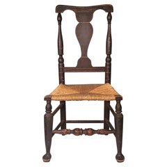 Antique Queen Anne Side Chair, New York State, circa 1750
