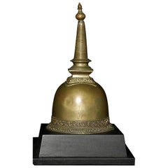 Cloche tournée du 17/18e siècle ou plus ancienne du Sri Lankan Stupa, 7918