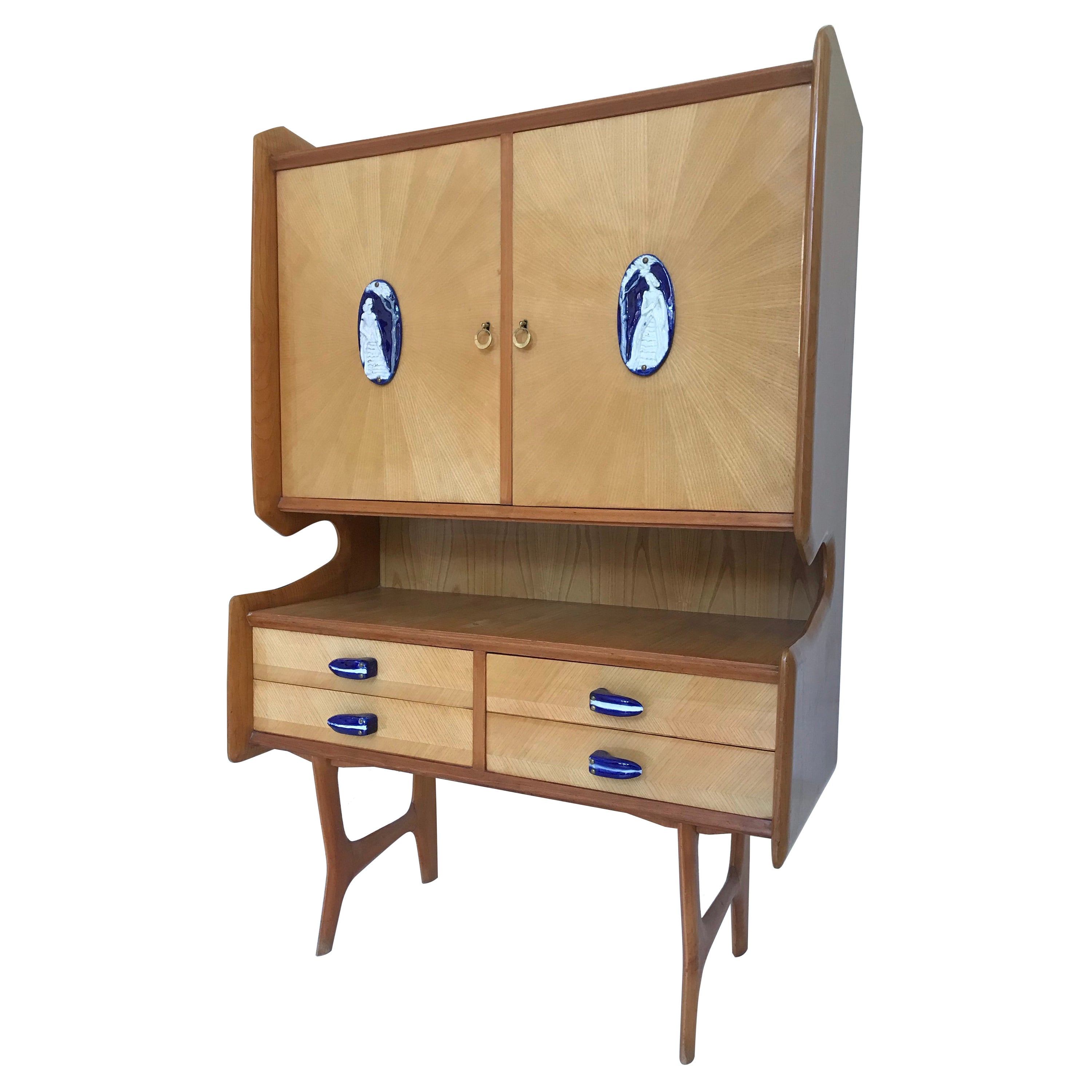 Italian Mid-Century Sideboard in style of Ico Parisi  For Sale