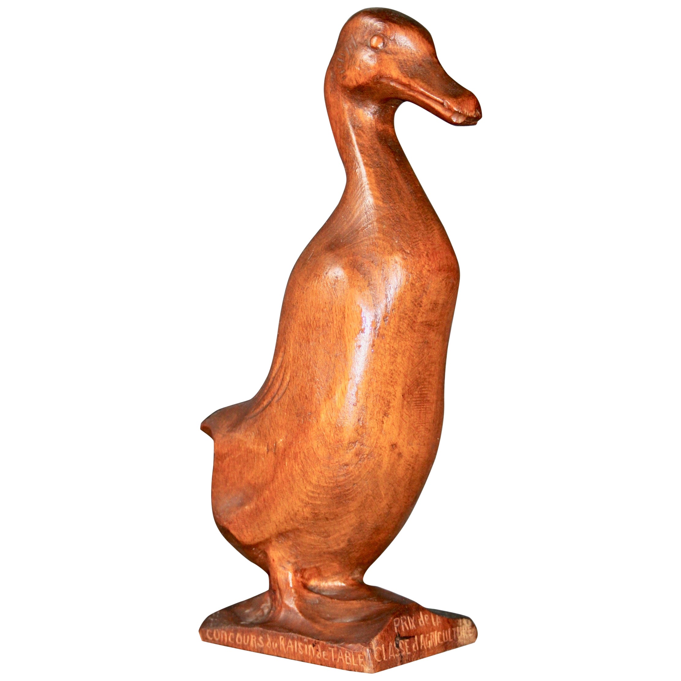 Holz-Duck-Skulptur