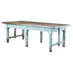 Painted Country English Oak Farmhouse Potting Work Table