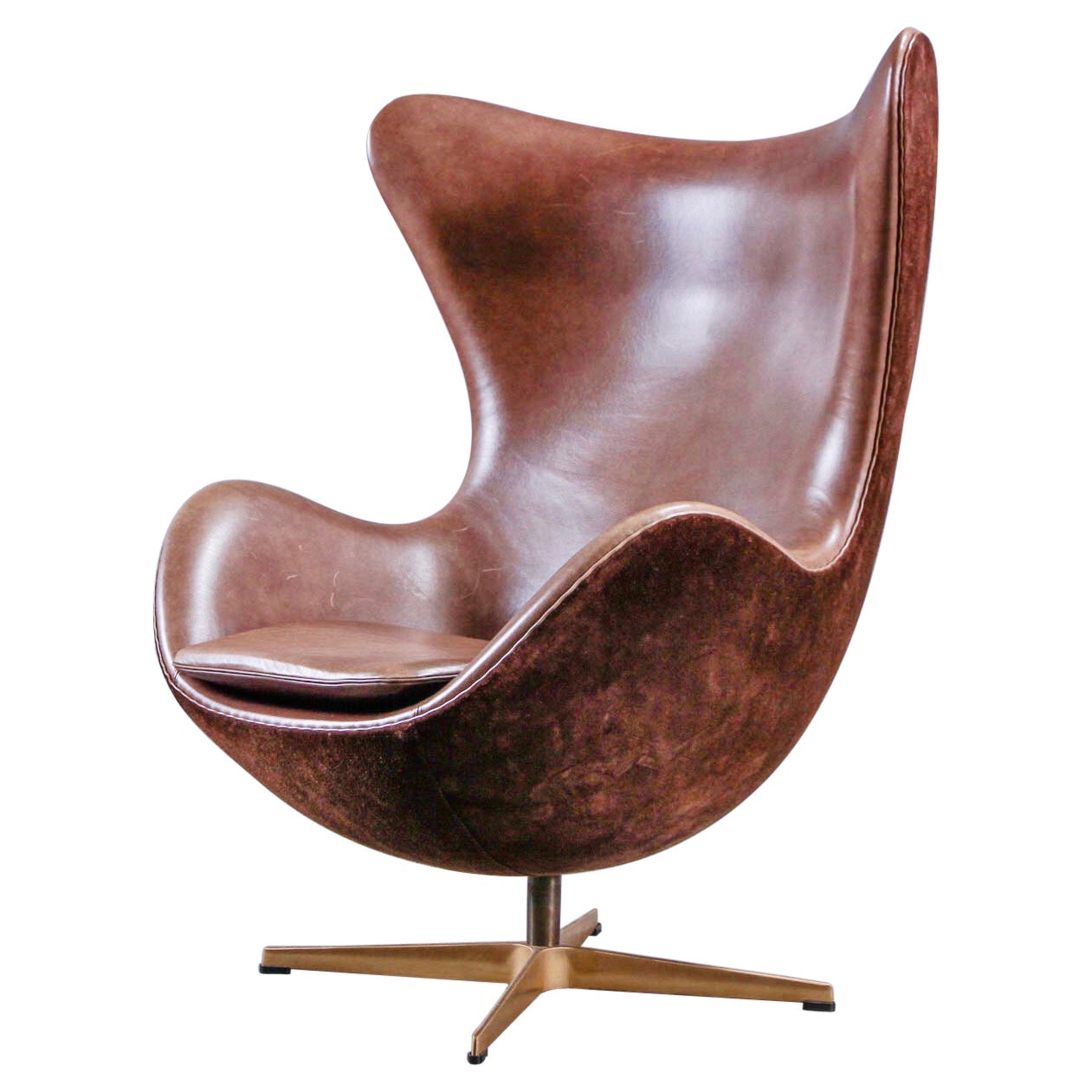 Arne Jacobsen 'Golden Egg Chair' von Fritz Hansen in Dänemark, nummerierte Ausgabe