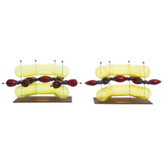 Vintage 1970s Czech Molecular Model, a Pair