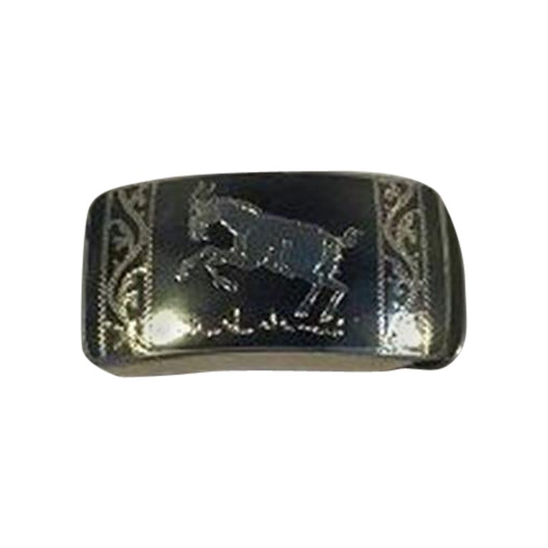 Siam 'Thailand' Sterling Silver Belt Buckle For Sale