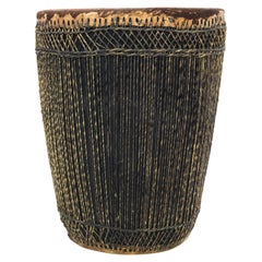 Vintage 1960s African Wooden Drum