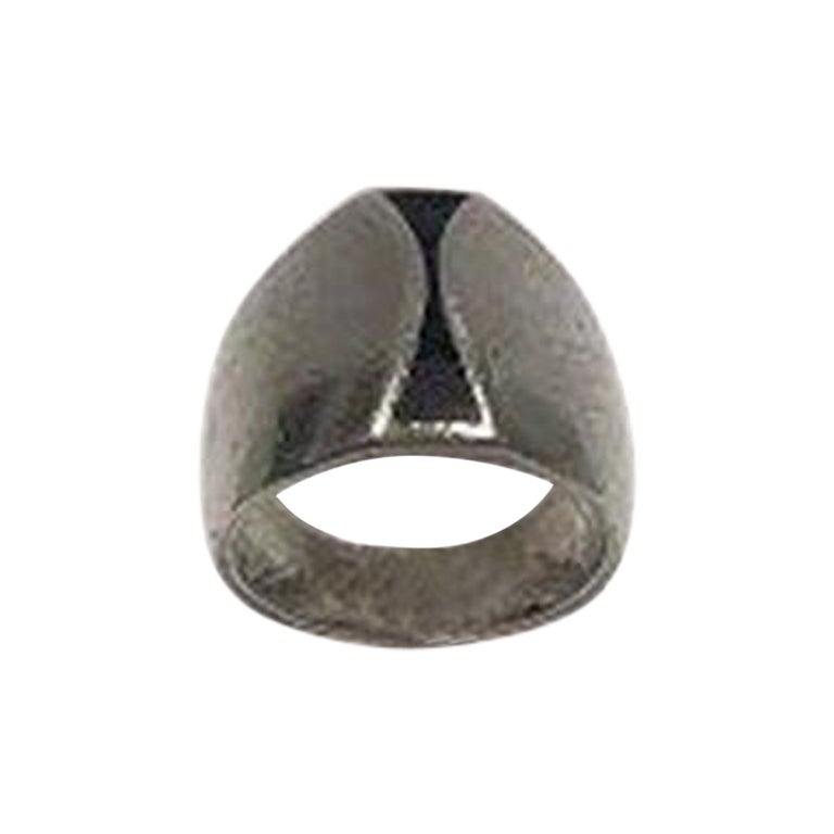 Hans Hansen Sterling Silver Modernist Kinetic Ring Denmark Vintage ...