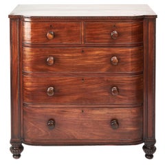 Fine Antique Regency Mahogany D Front Chest