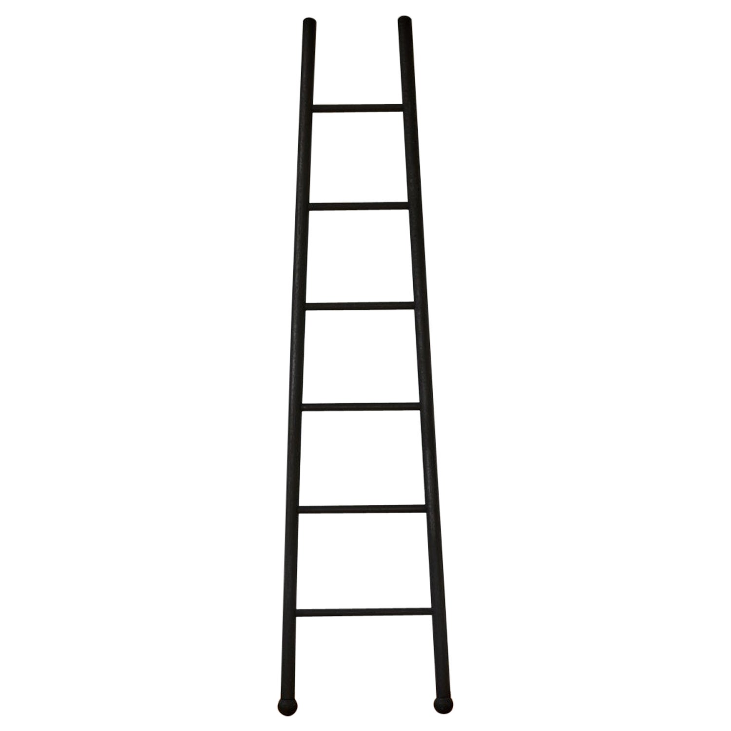 Tall American Modern Bloak Ladder in Black Oak