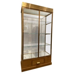 1950s Handsome Brass Display Cabinet-Jewellery Store France