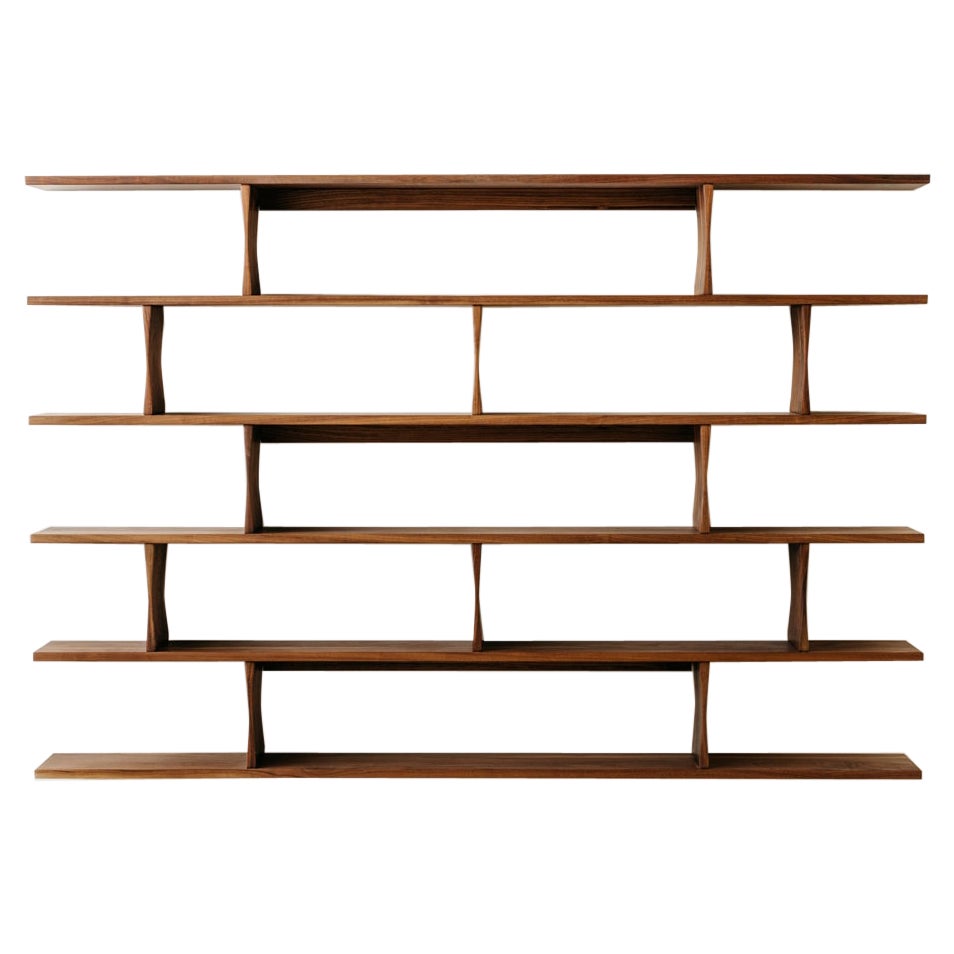 Richard Watson Wall-Mounted Shelves in Walnut, Customizable