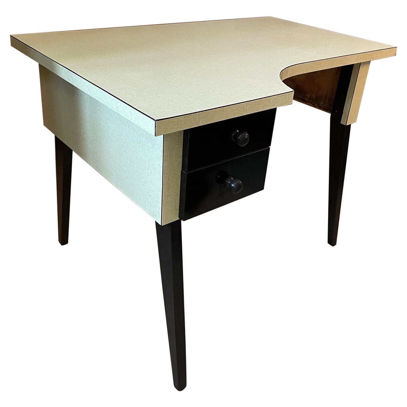 20th Century French Vintage Yellow Formica Desk, 1960s