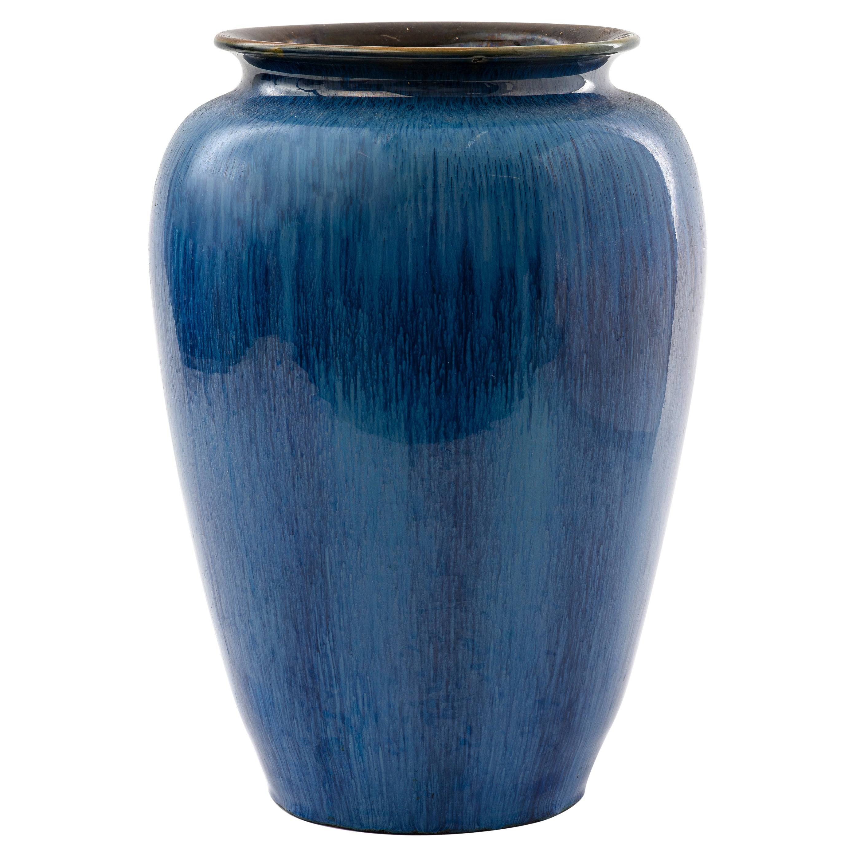 Bourne Denby English Blue Glaze Pottery Vase