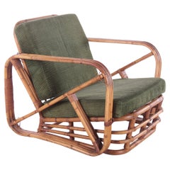 Used Rattan Bamboo Armchair Paul Frankl