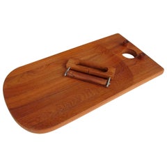 Nissen Danish Teak Wall Hanging Cheeseboard as New