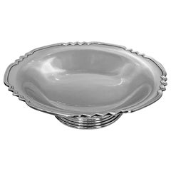 Art Deco Style Sterling Bowl, Birmingham 1960, Walker and Hall