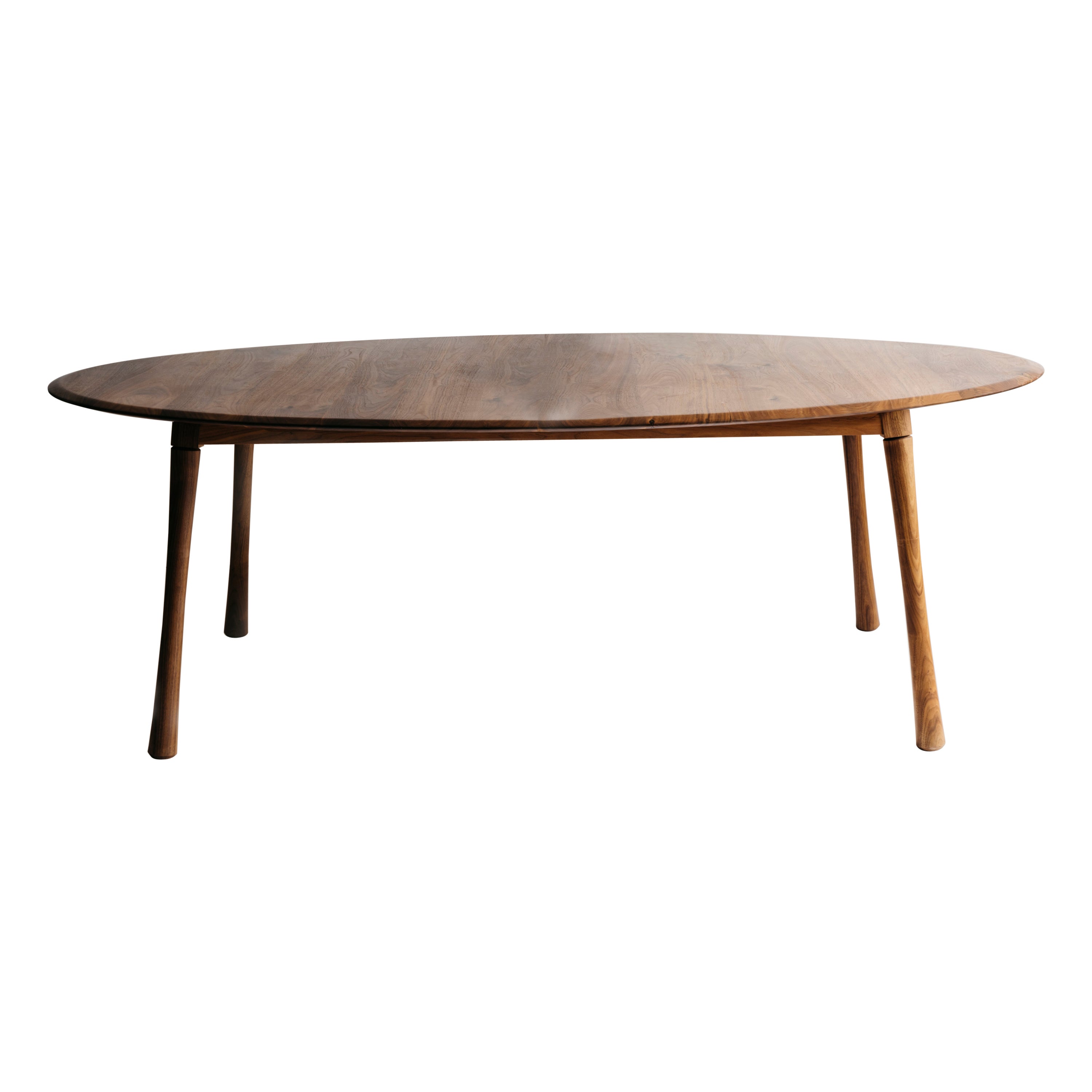 Ovaler ausziehbarer Esstisch von Richard Watson - 90" aus Nussbaumholz