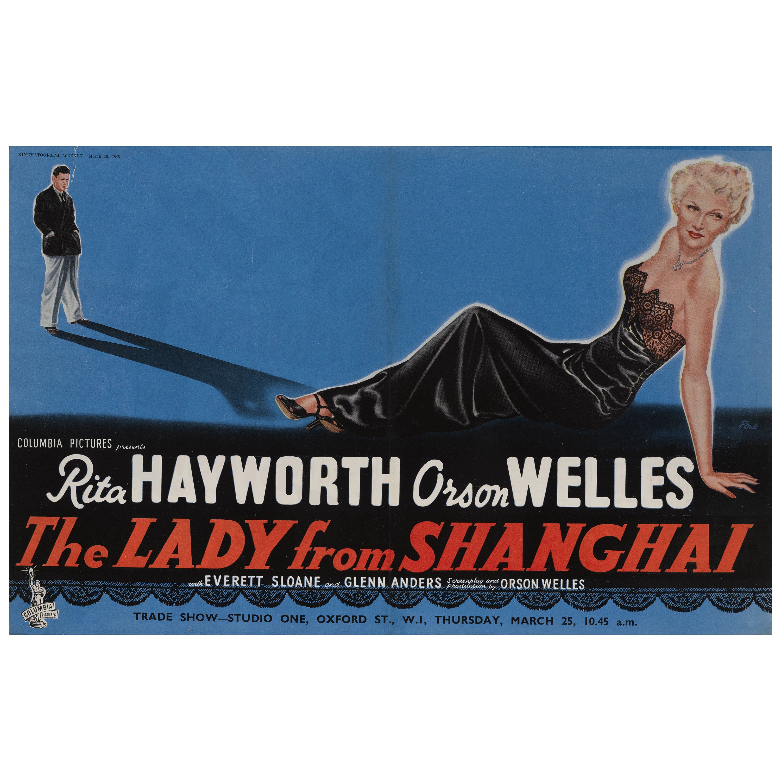 The Lady from Shanghai For Sale