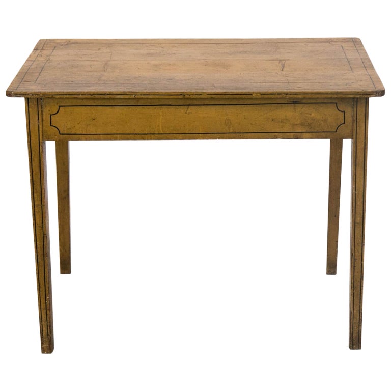 English Faux Painted Side Table For Sale at 1stDibs