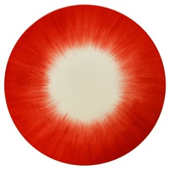 Ann Demeulemeester for Serax Dé Dessert Plate in Off White / Red
