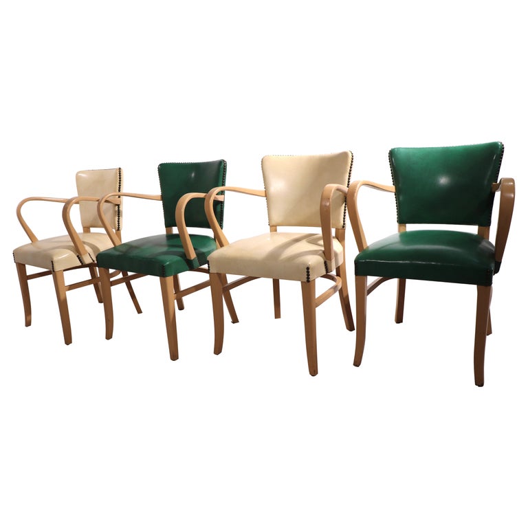 Set of 4 Mid Century Bentwood Armchairs Made in Yugoslavia after