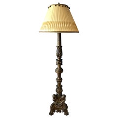 Italian Carved Baroque Floor Lamp