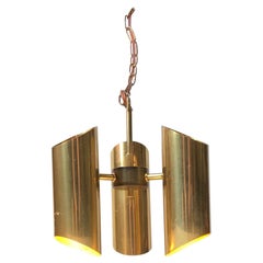 Midcentury Italian Chandelier in Brass, 1960s