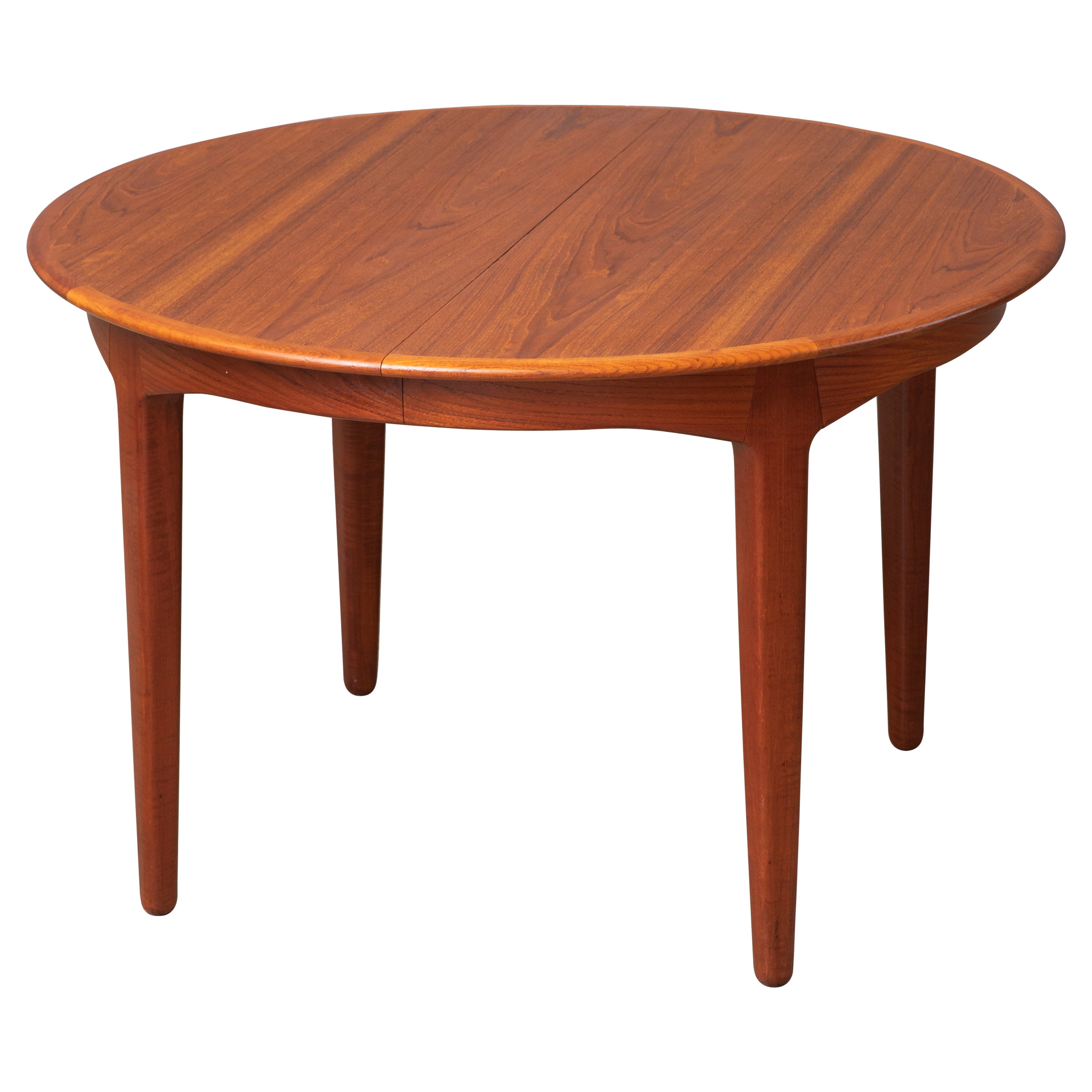 Henning Kjaernulf  10 Seat Danish Teak Extension Dining Table Model 62 for Sorø For Sale