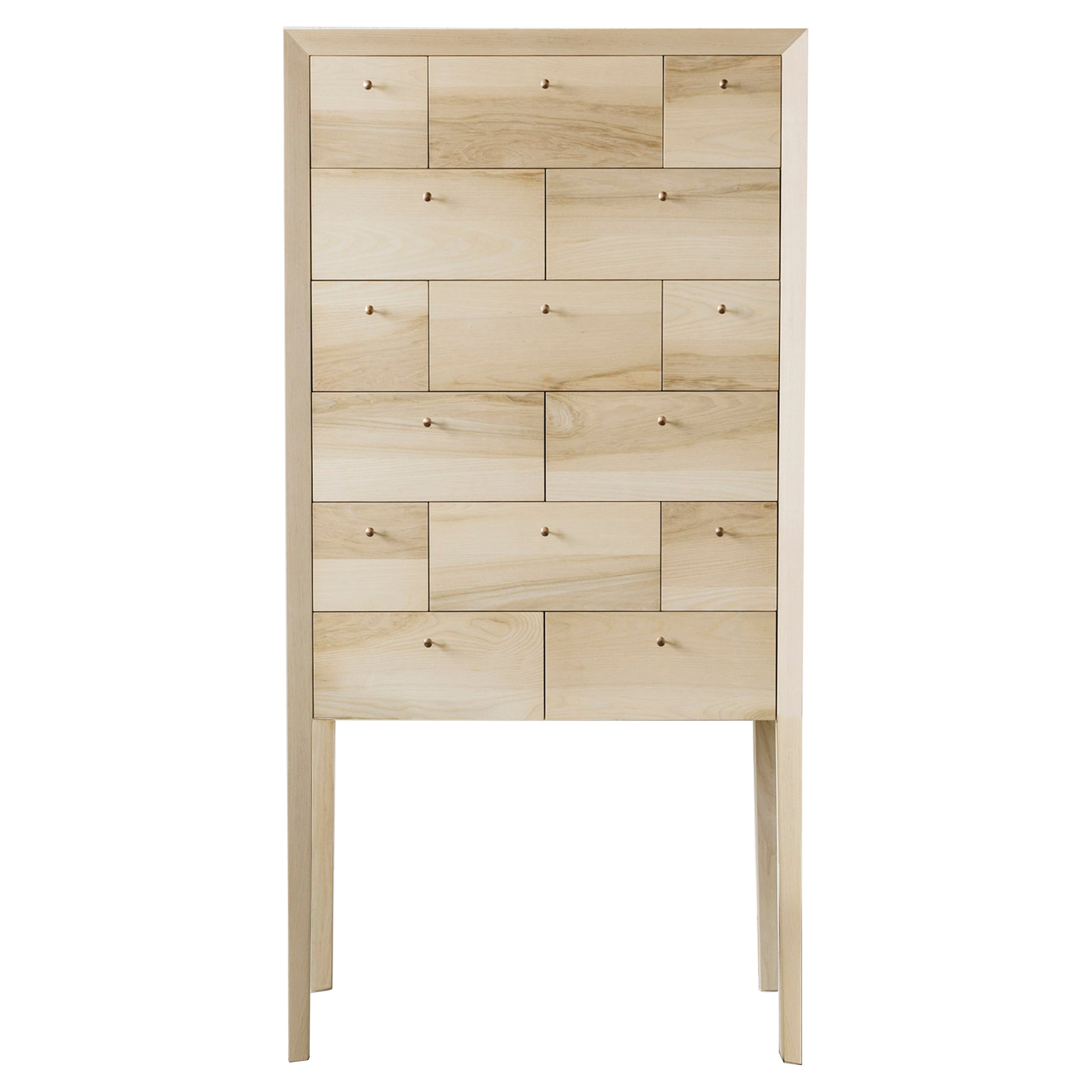 Richard Watson Highboy in Bleached Ash For Sale