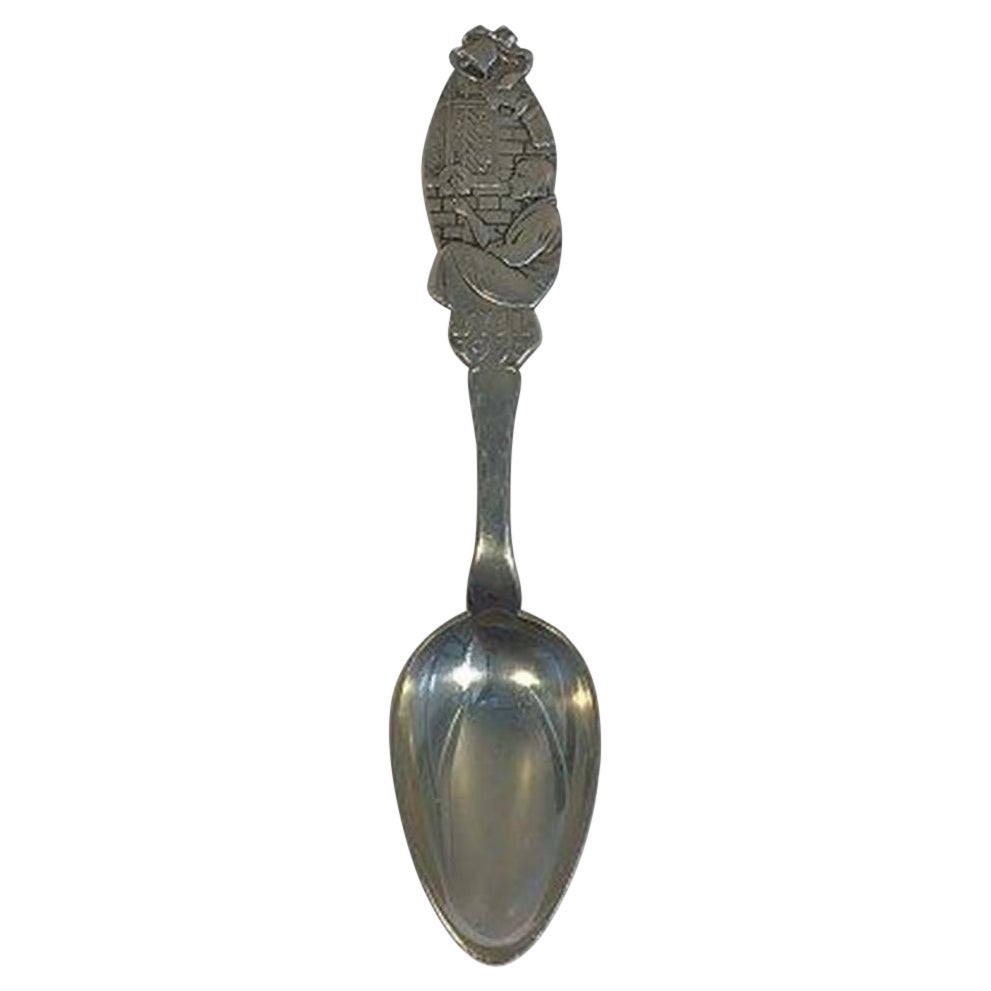 Aug. Thomsen Silver Christmas Spoon, 1930 For Sale