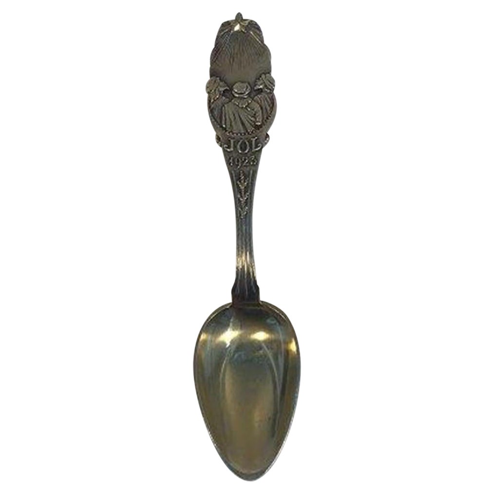 Aug. Thomsen Silver Christmas Spoon, 1923 For Sale