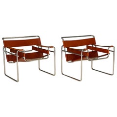 Marcel Breuer B3 Wassily Lounge Chairs by Knoll, 1970