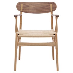 CH26 Dining Chair in Oak/Walnut Oil with Natural Papercord by Hans J. Wegner