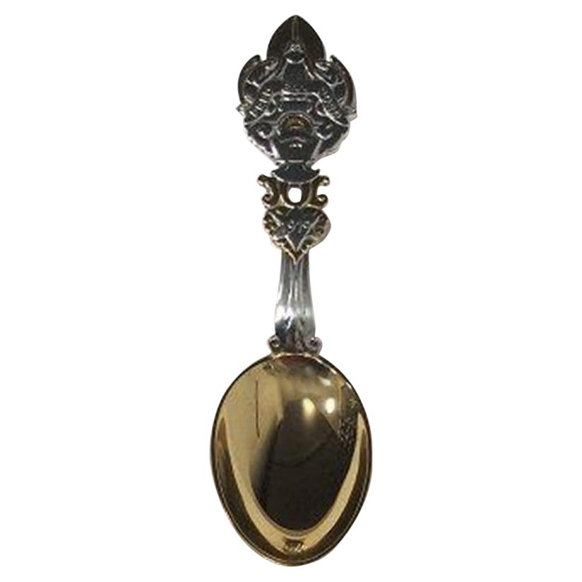 Anton Michelsen Christmas Spoon 1919, in Gilded Sterling Silver For Sale