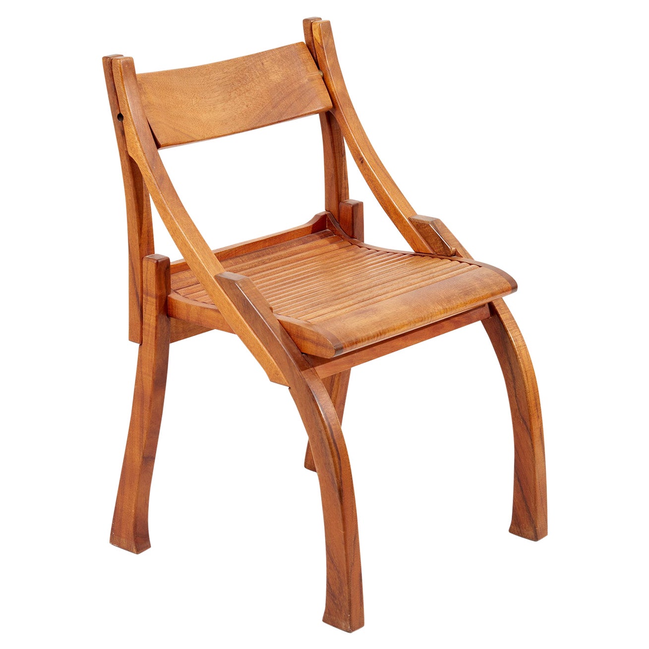 Chair by Bruce Erdman in Koa Wood, 1984 For Sale