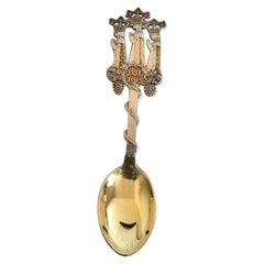 Anton Michelsen Christmas Spoon 1915, in Gilded Sterling Silver