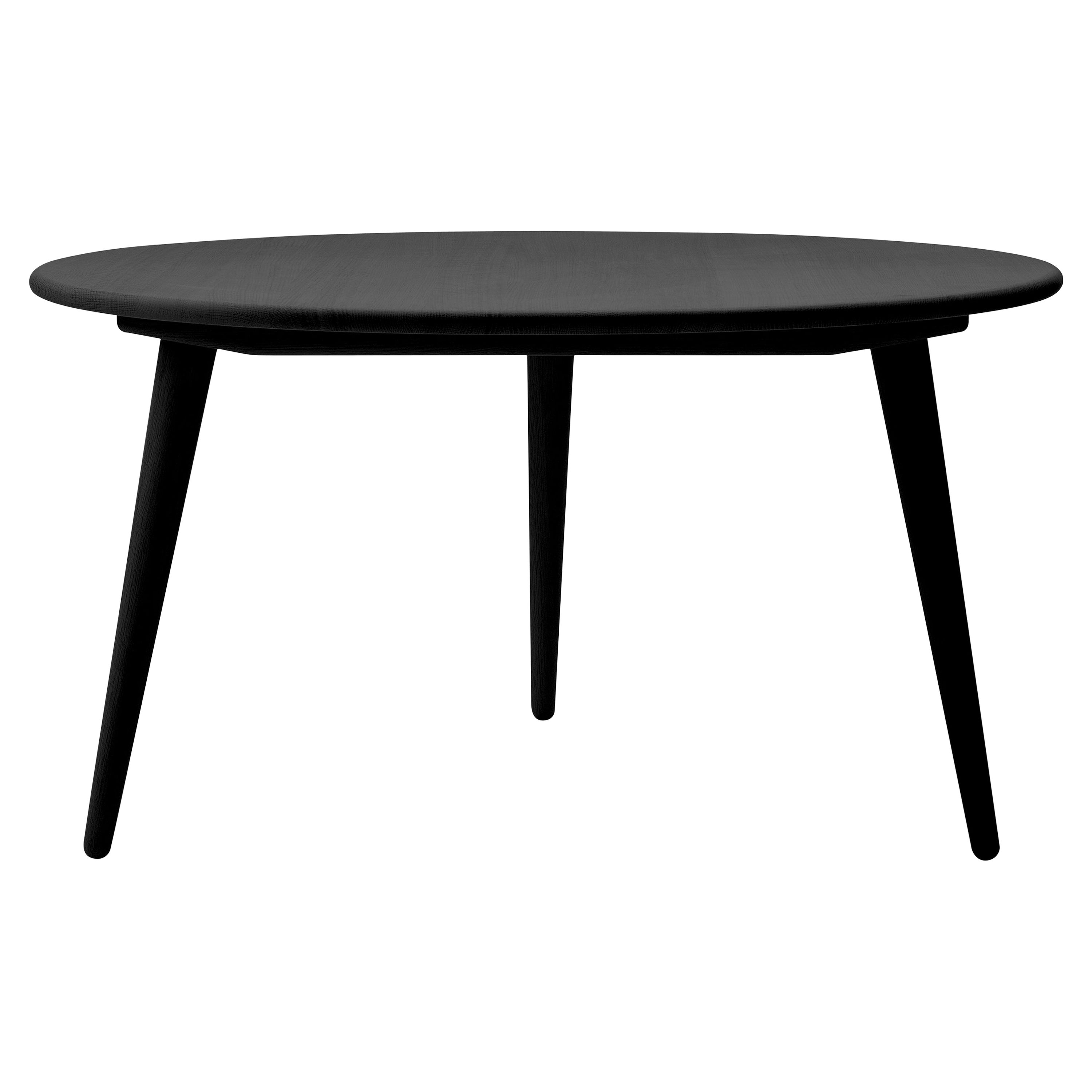 CH008 Small Coffee Table in Oak Painted Black by Hans J. Wegner For Sale