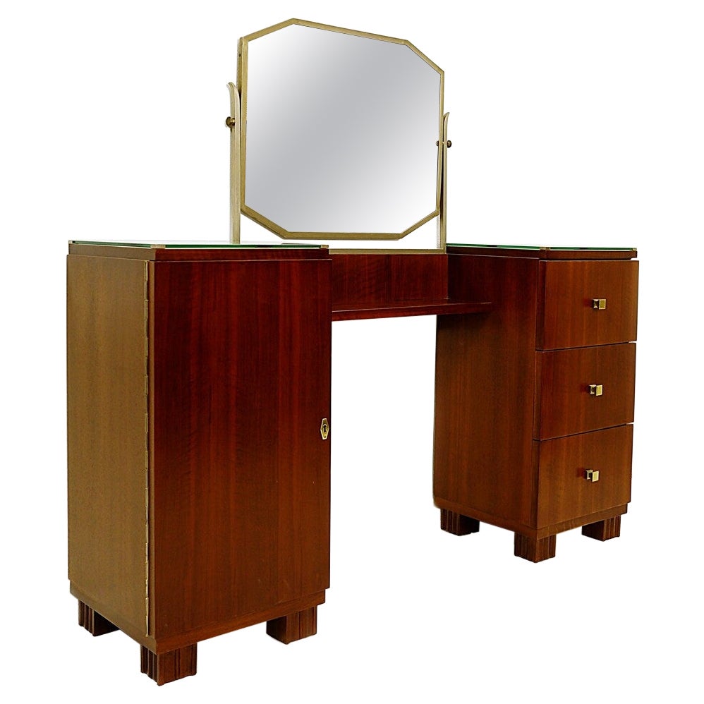 Wooden Art Deco Dressing Table