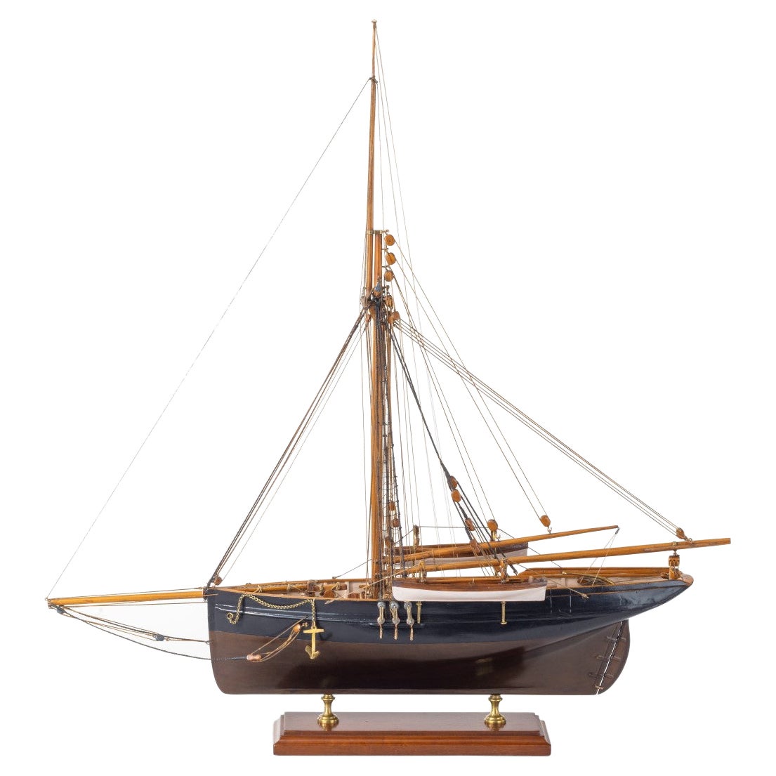 Shipyard Model of a Gaff-Rigged Newhaven Smack