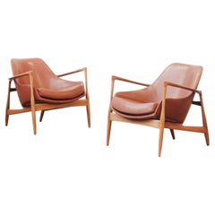 Paire de fauteuils de salon danois par Ib Kofod Larsen, Danemark, années 1960