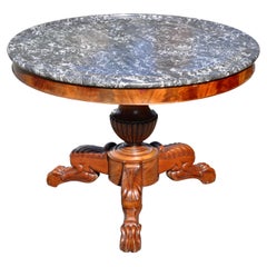 Early 19th Century French Marble Top Center Table or Gueridon