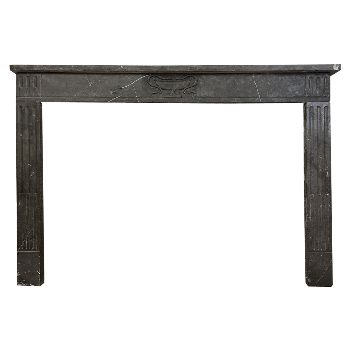 18th Century French Marble Louis XVI Fireplace Mantel For Sale