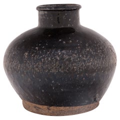 Chinese Brown Glazed Wine Jar, c. 1900