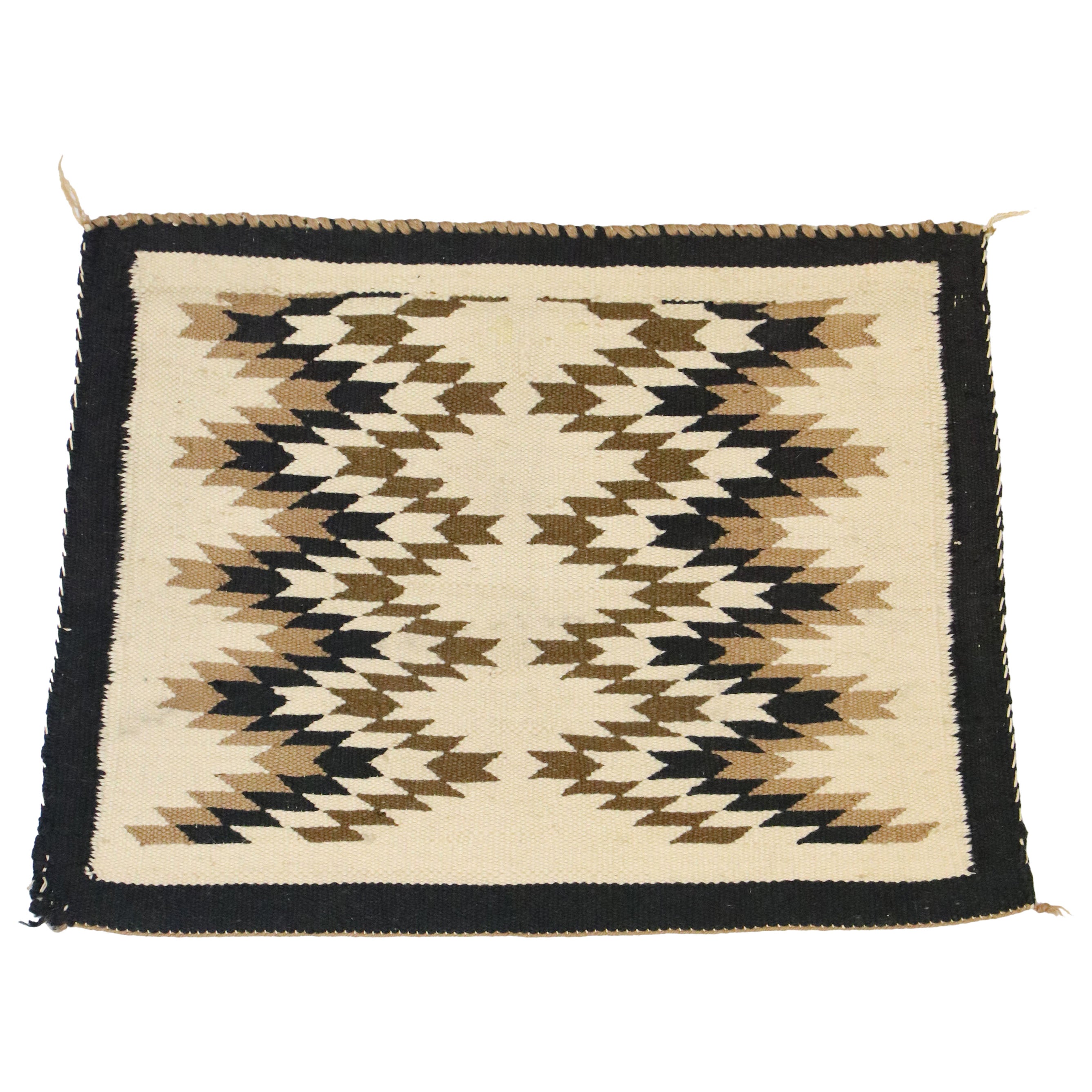 Alfombra Antigua de Estilo Navajo con Estilo Nativo Americano, 01'06 x 02'00